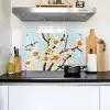 Bloesems - Wit - Mozaïek - Tak Inductie beschemer met haakjes klein -sfeer2
