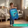 Neon - Voetbal - Schop - Kleurrijk Kinderkoffer - Blauw klein -sfeer2_NL