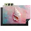 Schelp - Pastel - Pink Inductie beschemer met haakjes klein -3d