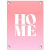 Home - Letters - Groot - Roze tuinposter los doek klein -3d
