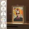 Vrouw - Bril - Strik - Retro Light Box met kabel (Tafellamp) klein -USP_NL