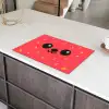 Kat - Aardbei - Cartoon Inductie beschermer vinyl 3mm klein -sfeer8
