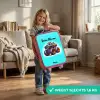 Monstertruck op Lichtblauwe Achtergrond Kinderkoffer - Roze klein -sfeer2_NL
