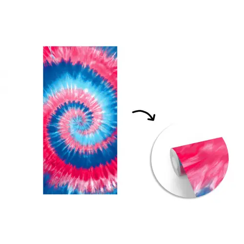 Spiraal - Roze - Draaiend fotobehang vinyl groot -3d