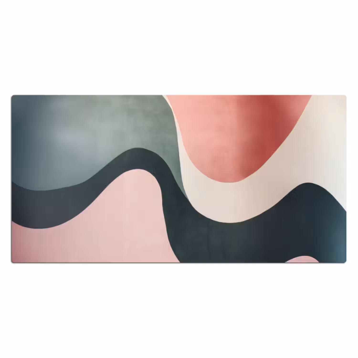 Schreibtischunterlage - Abstrakt - Wellen - Elegant - Rosa
