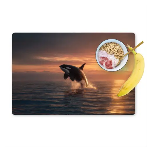 Orka - Zee - Zonsondergang Placemat vinyl groot -zzzproduct_Kitchenyeah-website