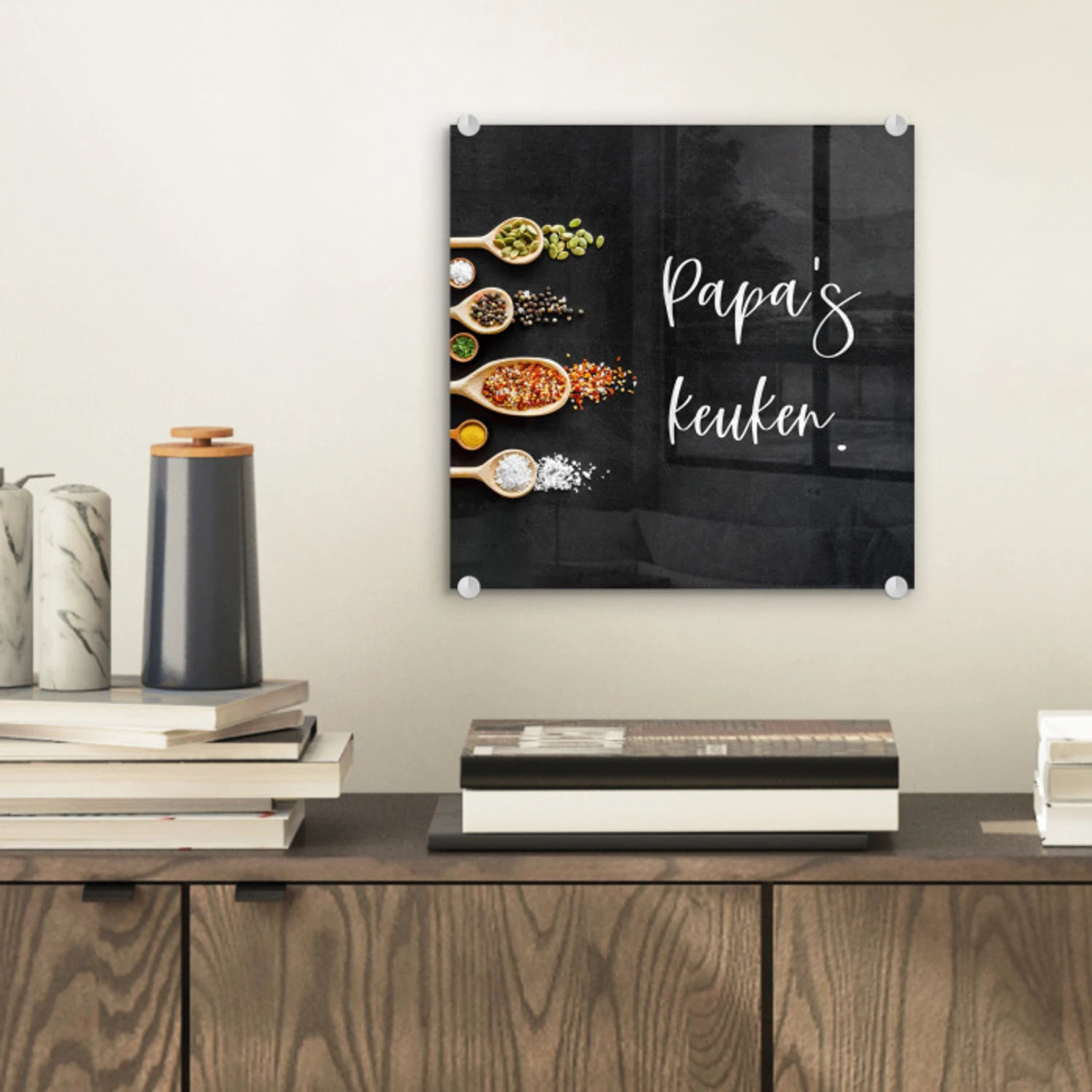 Quotes - Spreuken - Keuken - Papa's keuken - Papa plexiglas 5mm klein -sfeer1