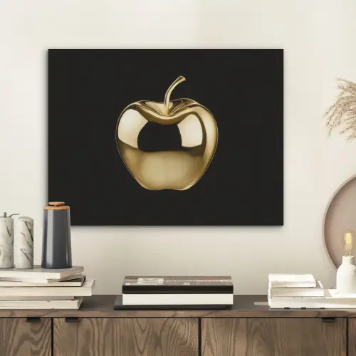 Appel - Goud - Chrome - Zwart PET vilt klein -sfeer1