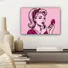 Vintage - Vrouw - Roze canvas 2cm klein -sfeer6