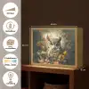 Uil - Vogels - Bloemen - Natuur Light Box met batterij (Wandlamp) middel -USP_websiteoverzichtNL