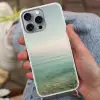Zee - Horizon - Blauw - Mist Hoesje iPhone 16 Pro Max met koord klein -sfeer3