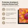 Dahlia - Bloem - Oranje Inductie beschermer vinyl 3mm middel -usfeer2_FR