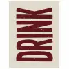 Rood - Vintage - Decoratie - Japandi poster papier klein -3d