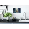 Kerstlicht - Woud - Hert - Donker Muursticker klein -keuken