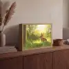 Konijn - Zonlicht - Bos Light Box met batterij (Wandlamp) middel -sfeer2