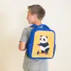 Panda - Step - Geel Kinderrugzak - Blauw middel -sfeer2
