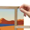 Landschap - Bergen - Zon - Zee Light Box met batterij (Wandlamp) middel -USP_websiteprintNL