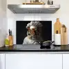 Tijger - Kokskleding - Bruin Inductie beschemer met haakjes klein -sfeer2