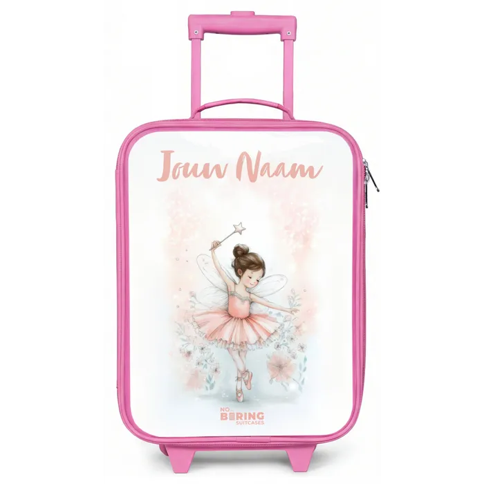 Ballerina - Elf - Fee Kinderkoffer - Roze klein -zz3dotto