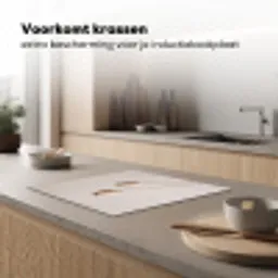 Papaverbollen - Droogbloemen - Minimalistisch - Beige - Rustig Inductie beschermer vinyl 3mm middel -sfeer1