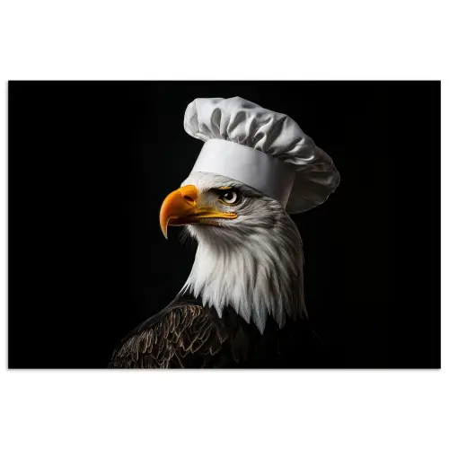 Arend -Amerika - Koksmuts - Vogel - Stoer poster papier klein -3d