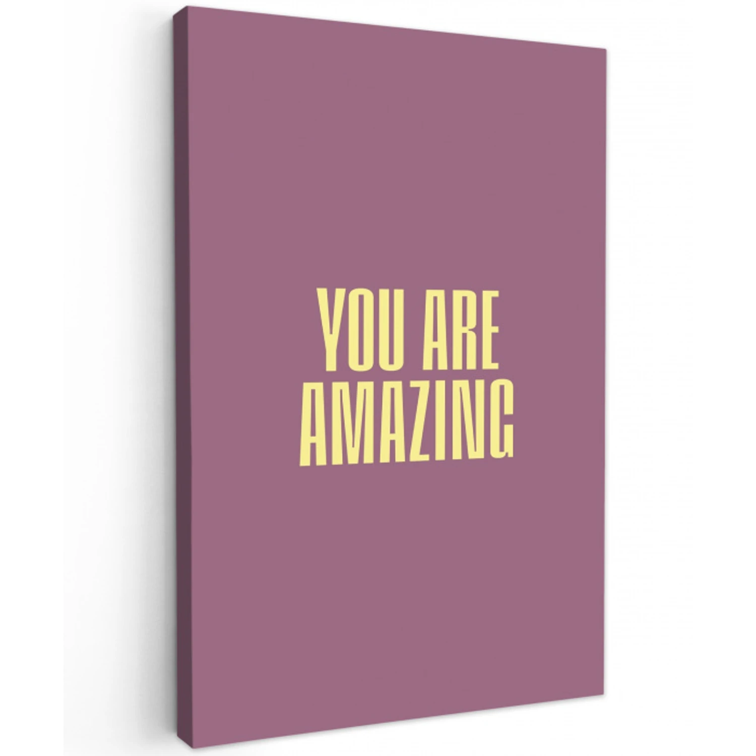 Tekst - Paars - Amazing Tuinposter op houten frame 2 cm dik middel -3d