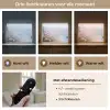 Klif - Bloemen - Zee - Roze Light Box met batterij (Wandlamp) middel -USP_lichtkleurNL