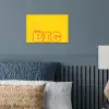 Dream big - Geel - Grafisch poster papier klein -sfeer2