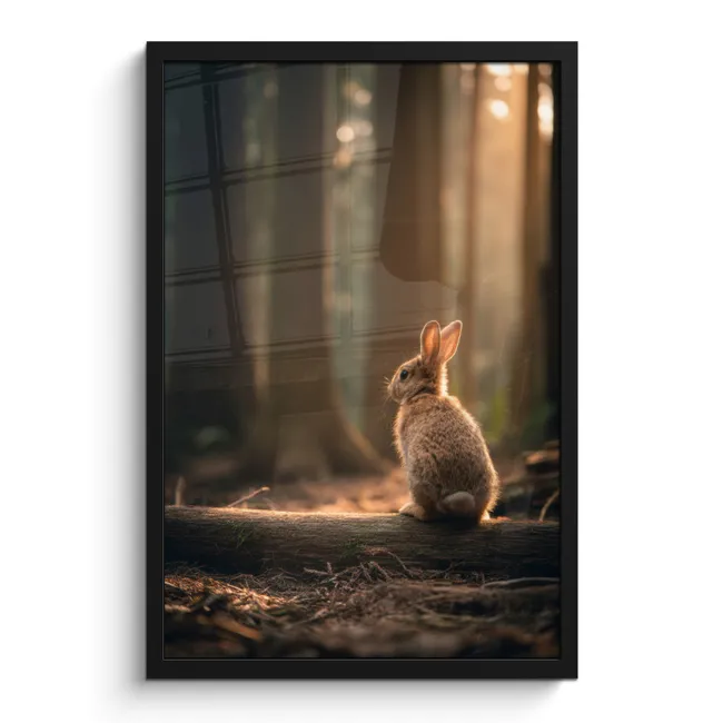 Photo Frame - Rabbit - Forest - Sunbeams