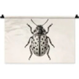 Kever - Insect - Vintage Wandkleed katoen klein -zz3d