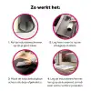 100% that bitch - Blauw - Wit Inductie beschermer vinyl 3mm klein -wsfeer9_website