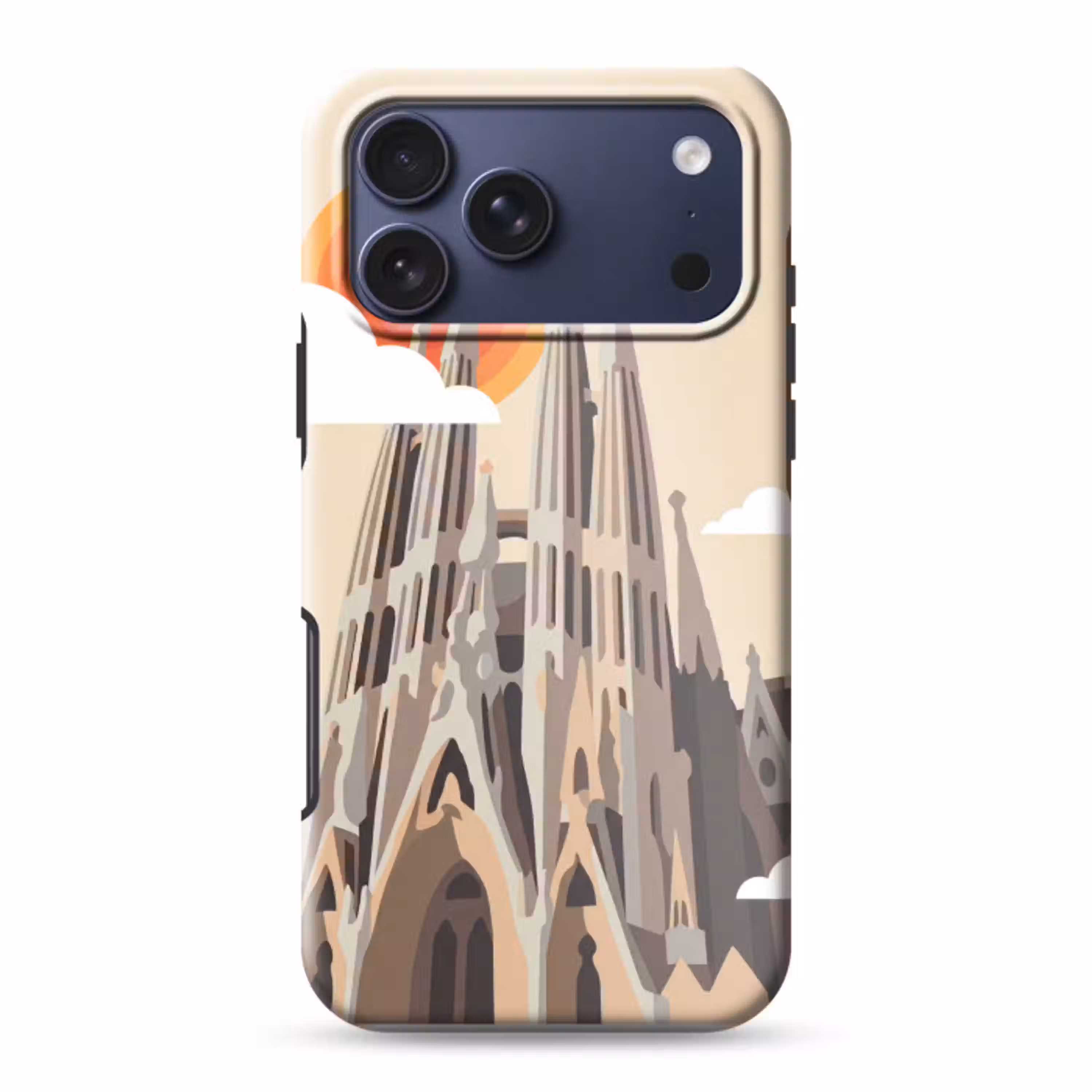 Gebouw - Torens - Architectuur - Abstract - Zonsondergang Toughcase MagSafe Apple iPhone 17 Pro Max klein -3d