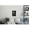 Meisje met de parel - Johannes Vermeer - Goud Muursticker klein -slaapkamer
