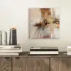 Modern - Bruin - Abstract - Beige plexiglas 5mm klein -sfeer1