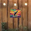 Zonsondergang - Walvis - Geschilderd - Kleurrijk tuinposter los doek klein -sfeer1