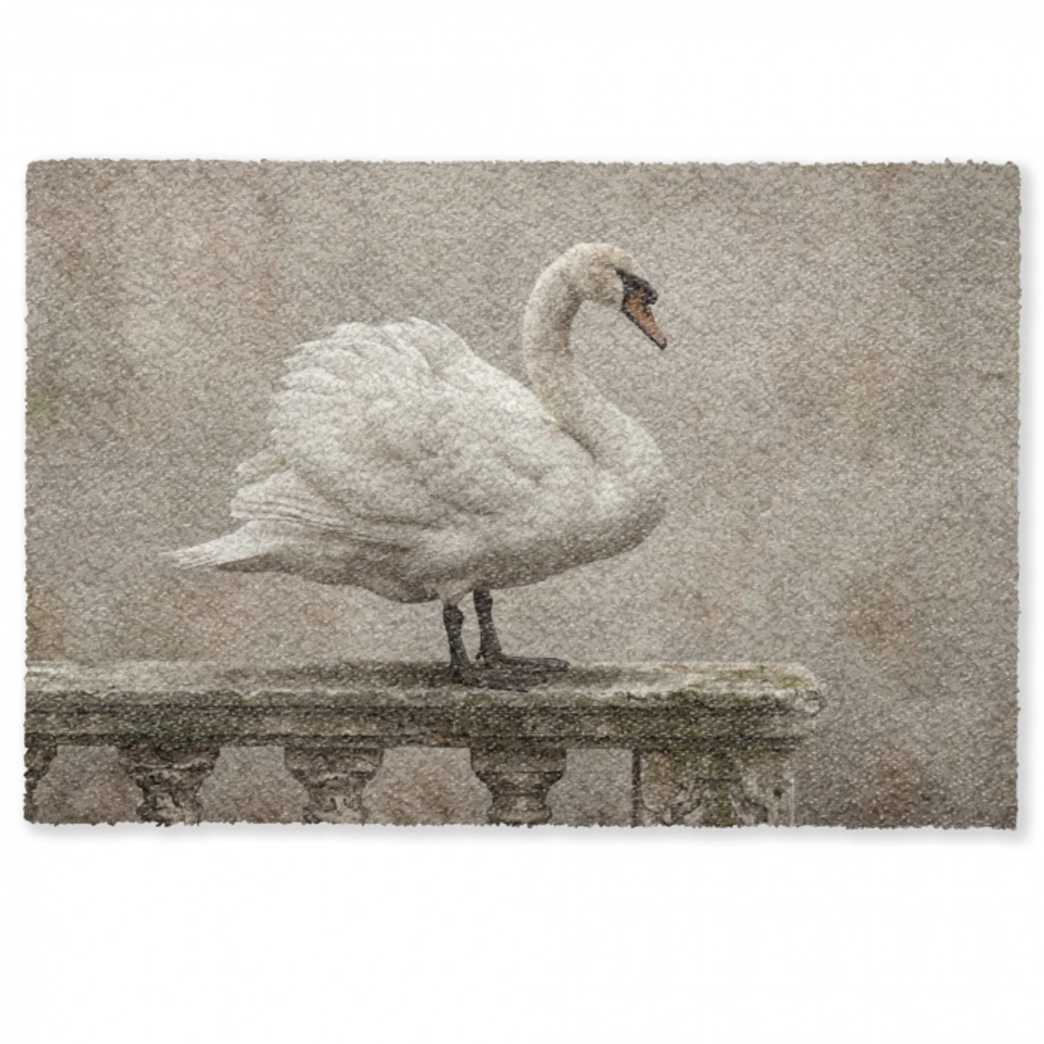 Zwaan - Elegant - Dieren - Wit Deurmat klein -zkaufland3d