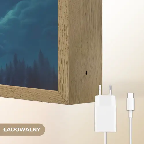 Heks - Volle maan - Sterrenhemel Light Box met batterij (Wandlamp kind) middel -USP_websiteoplaadbaarNL