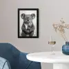 Koala - Bril - Toilet fotolijst zwart zonder passe partout klein -sfeer4