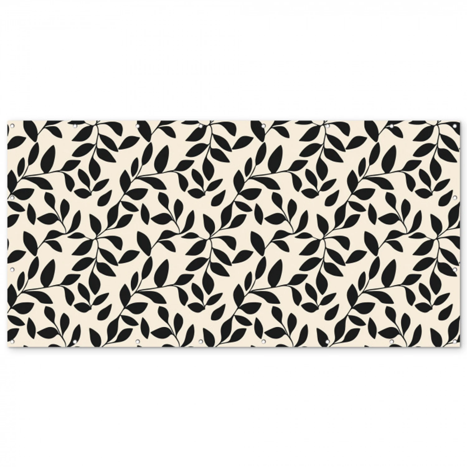 Elegant - Patroon - Zwart - Beige Balkonbeschermer Duitsland klein 596 -zz_3d