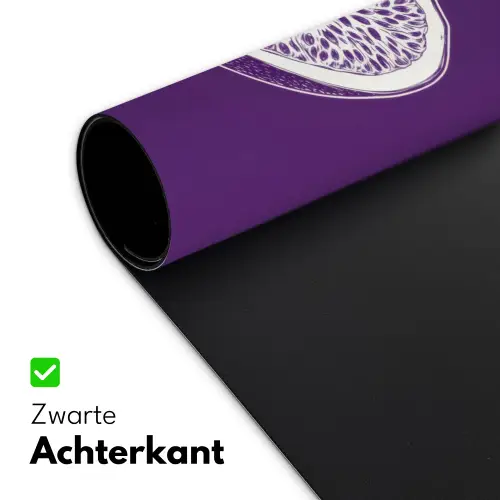 Passievrucht - Zaadjes - Paars - Minimalistisch Muismat XXL klein -sfeer2
