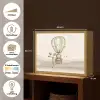 Luchtballon - Leeuw - Watercolor - Safari - Dieren Light Box met batterij (Wandlamp kind) middel -USP_websiteoverzichtNL