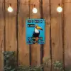 Vogel - Toekan - Blauw - Quotes tuinposter los doek klein -sfeer1
