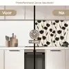 Tulpen - Patroon - Zwart keuken achterwand 2 middel 871 -voor-na2_NL