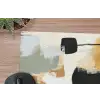 Paint - Abstract - Kleuren muismat rubber klein -closeup