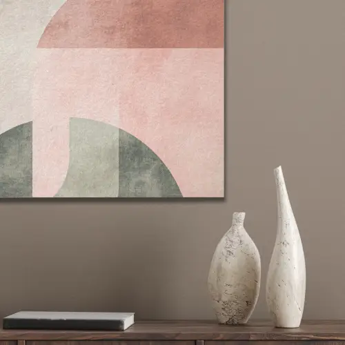 Cirkel - Abstract - Roze PET vilt klein -sfeer6_closeup
