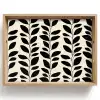 Botanisch - Dessin - Zwart - Beige Dienblad Rechthoek middel 911 -z3d_shopping