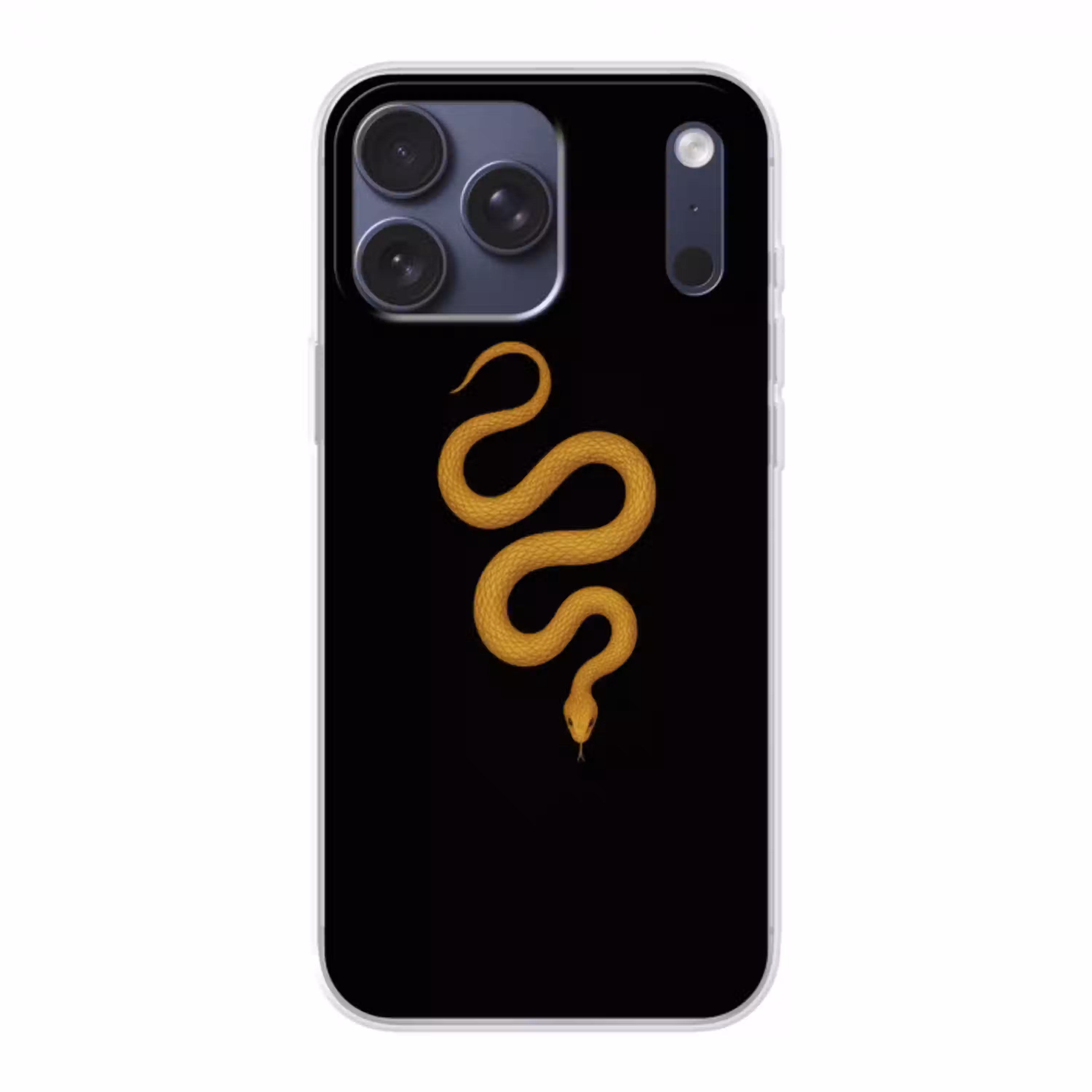 Slang - Minimalistisch - Goud Telefoonhoesje iPhone 17 Pro Max klein -3d