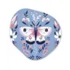 Vlinder - Vleugels - Stippen - Bloemen Wandcirkel Organisch Forex 3mm klein -3d
