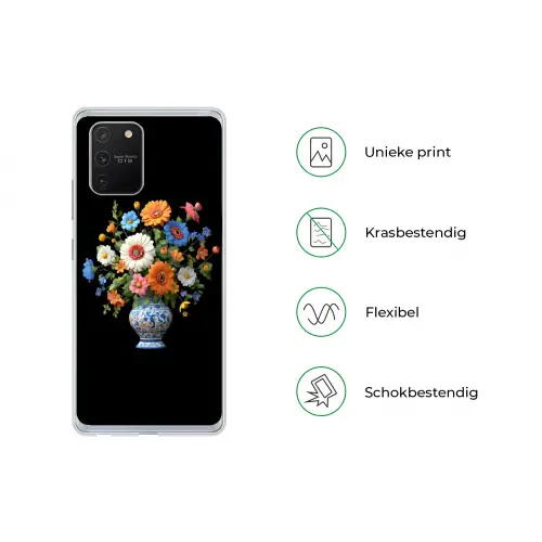 Vaas - Boeket - Bloemen - Kleur Telefoonhoesje Samsung Galaxy S10 Lite klein -specsS10Lite