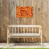 Sinaasappels - Oranje - Gesneden Tuinposter op houten frame 2 cm dik klein 845 -sfeer4